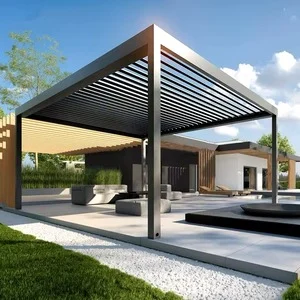 Pergola bioclimatique à lames orientables